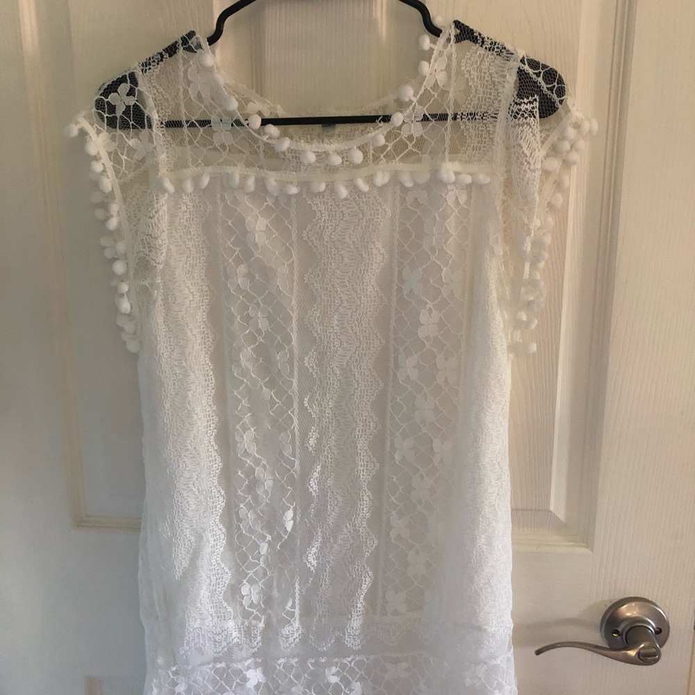 Lace Mini-Dress/Beach Cover Up ⭐️ FREE SHIPPING